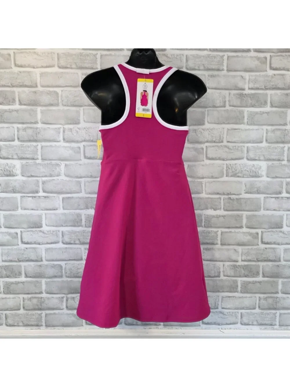 NWT SAGE Collective Pink Athletic Dress Romper Skort S Gorpcore Tennis Sporty - Picture 3 of 8